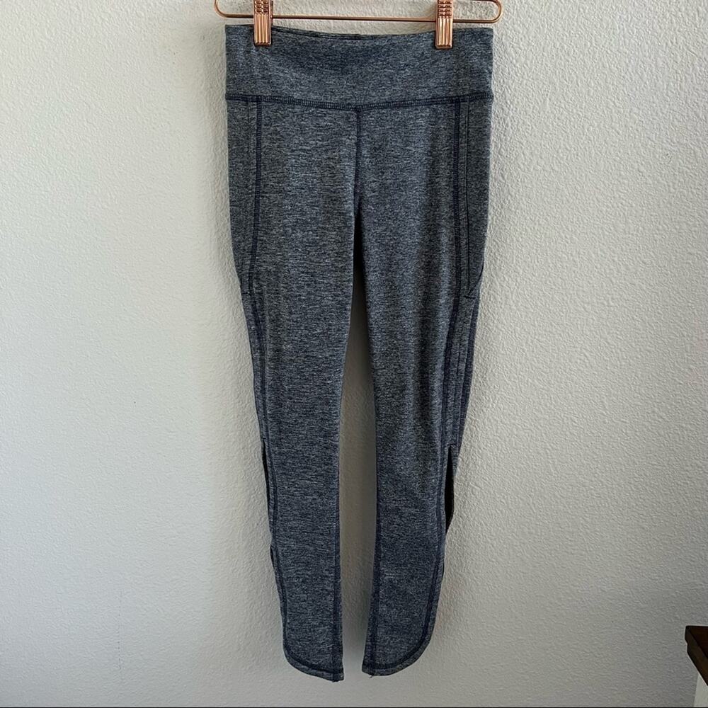 Free People Movement Heathered Open Side Detail Active Workout Pants Tights XS